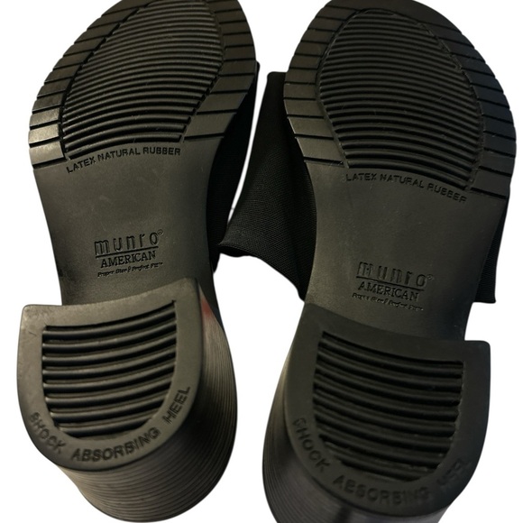 Munro Women’s Black Size 9 Slip on Stretch Comfort Sandals - Picture 6 of 6